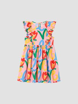 Stella McCartney Stella McCartney Girl's Little Girl's & Girl's Love Printed Short-Sleeve Dress