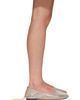 Stella McCartney Stella McCartney Gold Shiny Dotted Chamois Chain Flats - 1