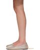 Stella McCartney Stella McCartney Gold Shiny Dotted Chamois Chain Flats - 3