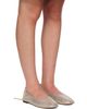 Stella McCartney Stella McCartney Gold Shiny Dotted Chamois Chain Flats - 4