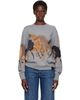 Stella McCartney Stella McCartney Gray Racing Horses Sweater - 1