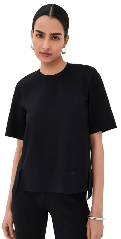 Stella McCartney Stella McCartney Iconic Compact Knit Top Black