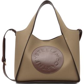 Stella McCartney Stella McCartney Khaki Logo Crossbody Tote
