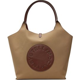 Stella McCartney Stella McCartney Khaki Logo Reversible Tote