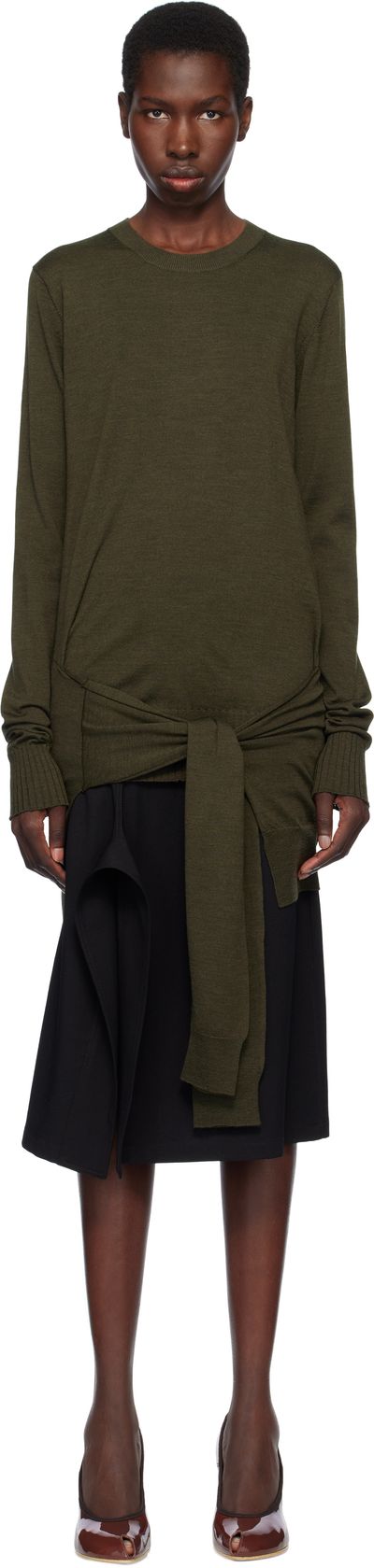 Stella McCartney Stella McCartney Khaki Mixed Wool Sweater