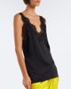 Stella McCartney Stella McCartney Lace-trimmed satin top - 4