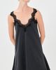 Stella McCartney Stella McCartney Lace Mix Washed Jersey Dress Washed Black - 3
