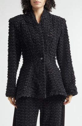 Stella McCartney Stella McCartney Laser Bouclé Denim Hourglass Jacket