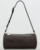 Stella McCartney Stella McCartney Logo Embossed Grainy Faux Leather Eco Pouch Chocolate Brown One - 2