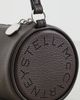 Stella McCartney Stella McCartney Logo Embossed Grainy Faux Leather Eco Pouch Chocolate Brown One - 5