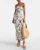 Stella McCartney Stella McCartney Logo embroidered raffia tote bag - 5