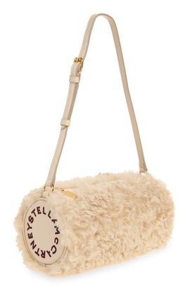 Stella McCartney Stella McCartney Logo Faux Fur Bracelet Pouch
