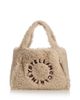 Stella Mccartney Stella McCartney Logo Faux Shearling Tote - 1