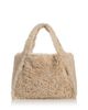 Stella Mccartney Stella McCartney Logo Faux Shearling Tote - 4