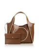 Stella Mccartney Stella McCartney Logo Raffia Trim Crossbody Tote - 5