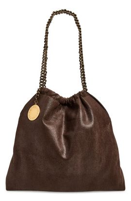 Stella McCartney Stella McCartney Medium Falabella Drawstring Faux Suede Shoulder Bag