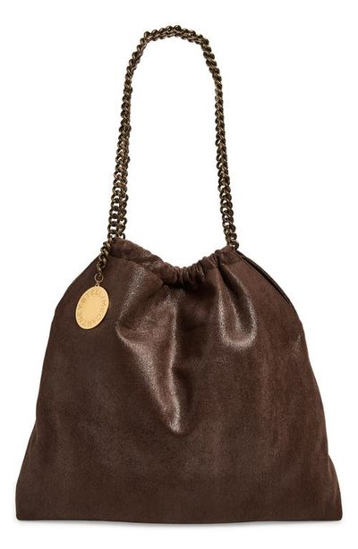 Stella McCartney Stella McCartney Medium Falabella Drawstring Faux Suede Shoulder Bag