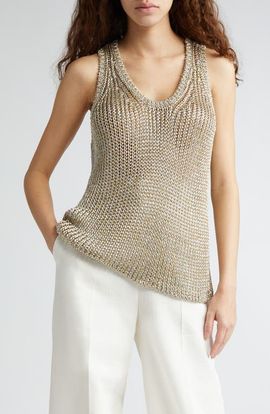 Stella McCartney Stella McCartney Metallic Sweater Tank