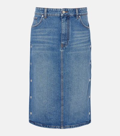 Stella McCartney Stella McCartney Mid-rise denim pencil skirt