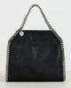 Stella McCartney Stella McCartney Mini Eco Shaggy Deer Chain Tote Bag Black One - 2