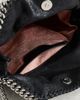 Stella McCartney Stella McCartney Mini Eco Shaggy Deer Chain Tote Bag Black One - 6