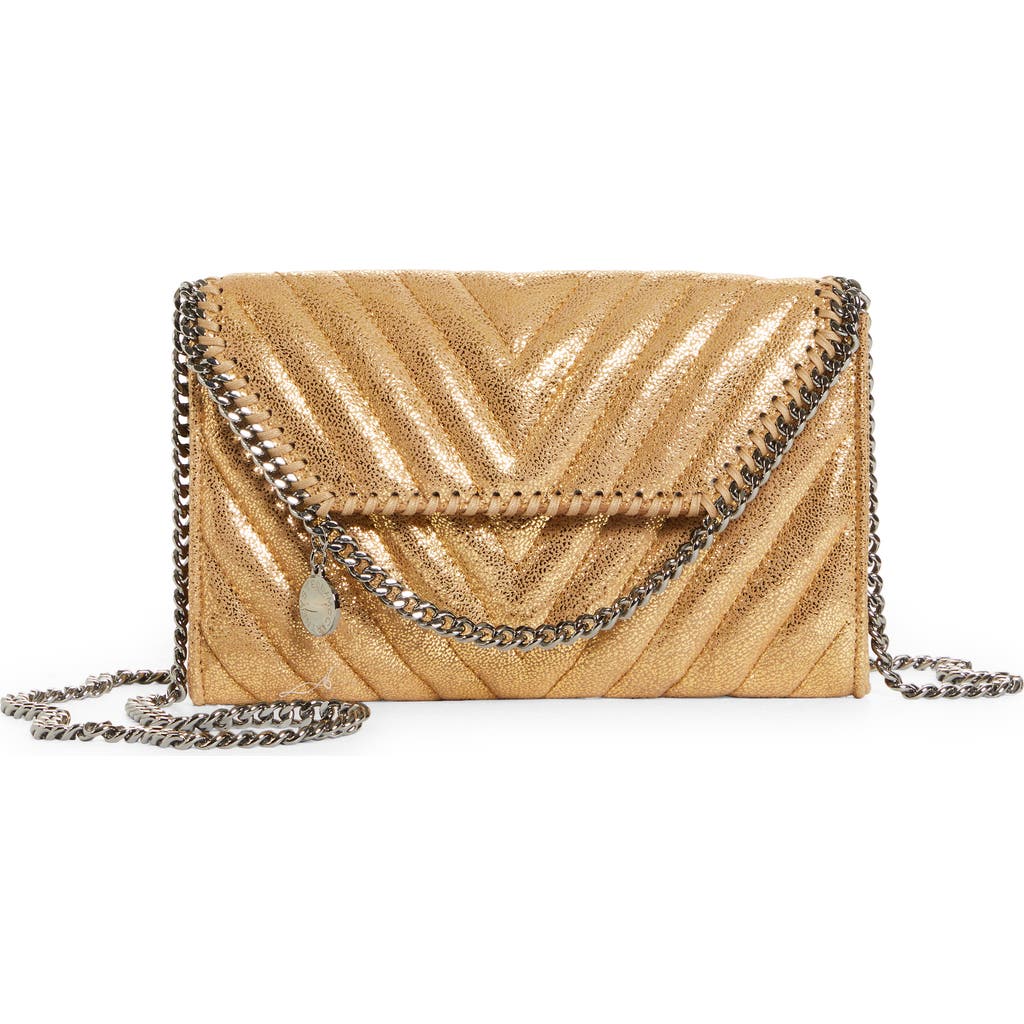 Stella McCartney Stella McCartney Mini Metallic Faux Leather Crossbody Bag