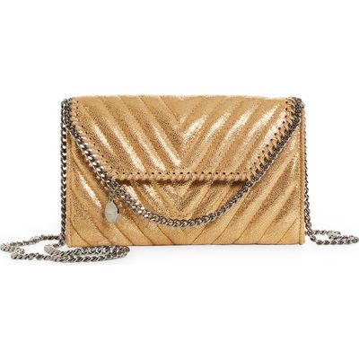 Stella McCartney Stella McCartney Mini Metallic Faux Leather Crossbody Bag