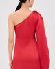 Stella McCartney Stella McCartney Mini Satin Dress Tomato - 3