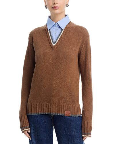 Stella Mccartney Stella McCartney Mixed Media Sweater Top