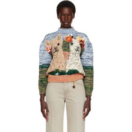 Stella McCartney Stella McCartney Multicolor Alpaca Jacquard Knit Sweater