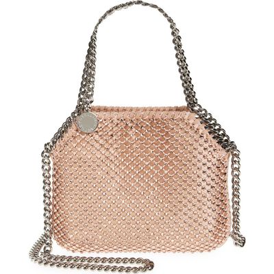 Stella McCartney Stella McCartney Nano Falabella Crystal Mesh Crossbody Bag