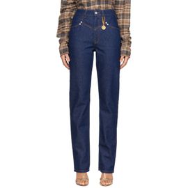 Stella McCartney Stella McCartney Navy Chaps Stitch Slim-Leg Jeans