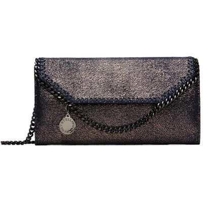 Stella McCartney Stella McCartney Navy Falabella Continental Wallet On Chain Bag
