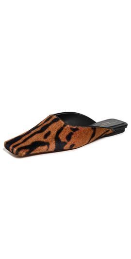 Stella McCartney Stella McCartney Ocelot Print Velvet Slippers Ocelot