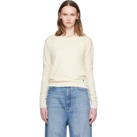 Stella McCartney Stella McCartney Off-White Cashmere V-Neck Sweater