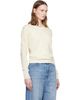 Stella McCartney Stella McCartney Off-White Cashmere V-Neck Sweater - 2
