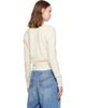 Stella McCartney Stella McCartney Off-White Cashmere V-Neck Sweater - 3