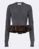 Stella McCartney Stella McCartney Peplum wool-blend sweater - 1
