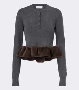 Stella McCartney Stella McCartney Peplum wool-blend sweater