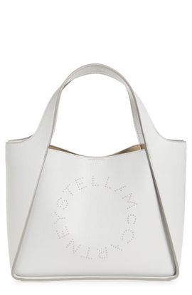 Stella McCartney Stella McCartney Perforated Logo Faux Leather Crossbody Tote