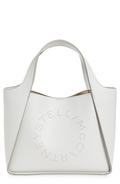 Stella McCartney Stella McCartney Perforated Logo Faux Leather Crossbody Tote