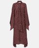 Stella McCartney Stella McCartney Polka-dot tie-neck silk midi dress - 1