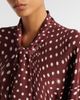 Stella McCartney Stella McCartney Polka-dot tie-neck silk midi dress - 3