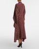 Stella McCartney Stella McCartney Polka-dot tie-neck silk midi dress - 6