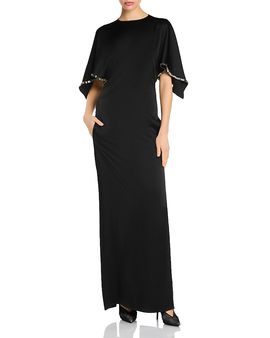 Stella Mccartney Stella McCartney Rhinestone Trim Maxi Dress