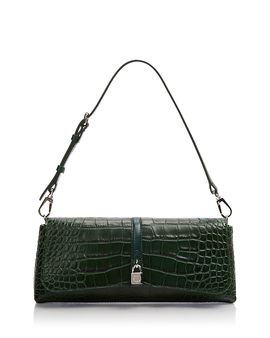 Stella Mccartney Stella McCartney Ryder Croc Embossed Pouchette