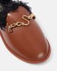 Stella McCartney Stella McCartney Ryder teddy-trimmed faux leather mules - 5