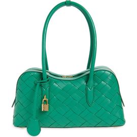 Stella McCartney Stella McCartney Ryder Woven Faux Leather Shoulder Bag
