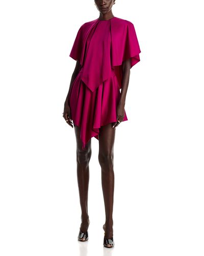 Stella Mccartney Stella McCartney Satin Cape Mini Dress