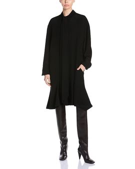 Stella Mccartney Stella McCartney Silk Bow Neck Long Sleeve Dress
